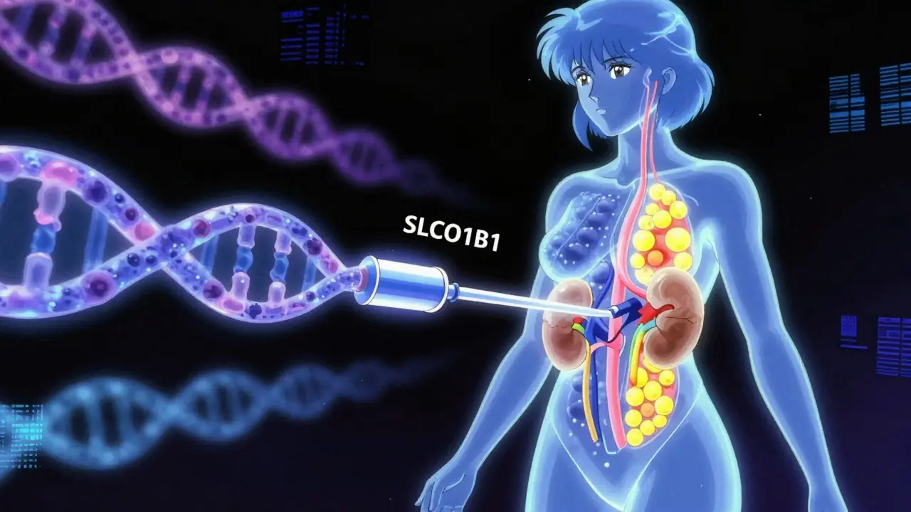 Abstract visualization of female biology and drug metabolism in anime