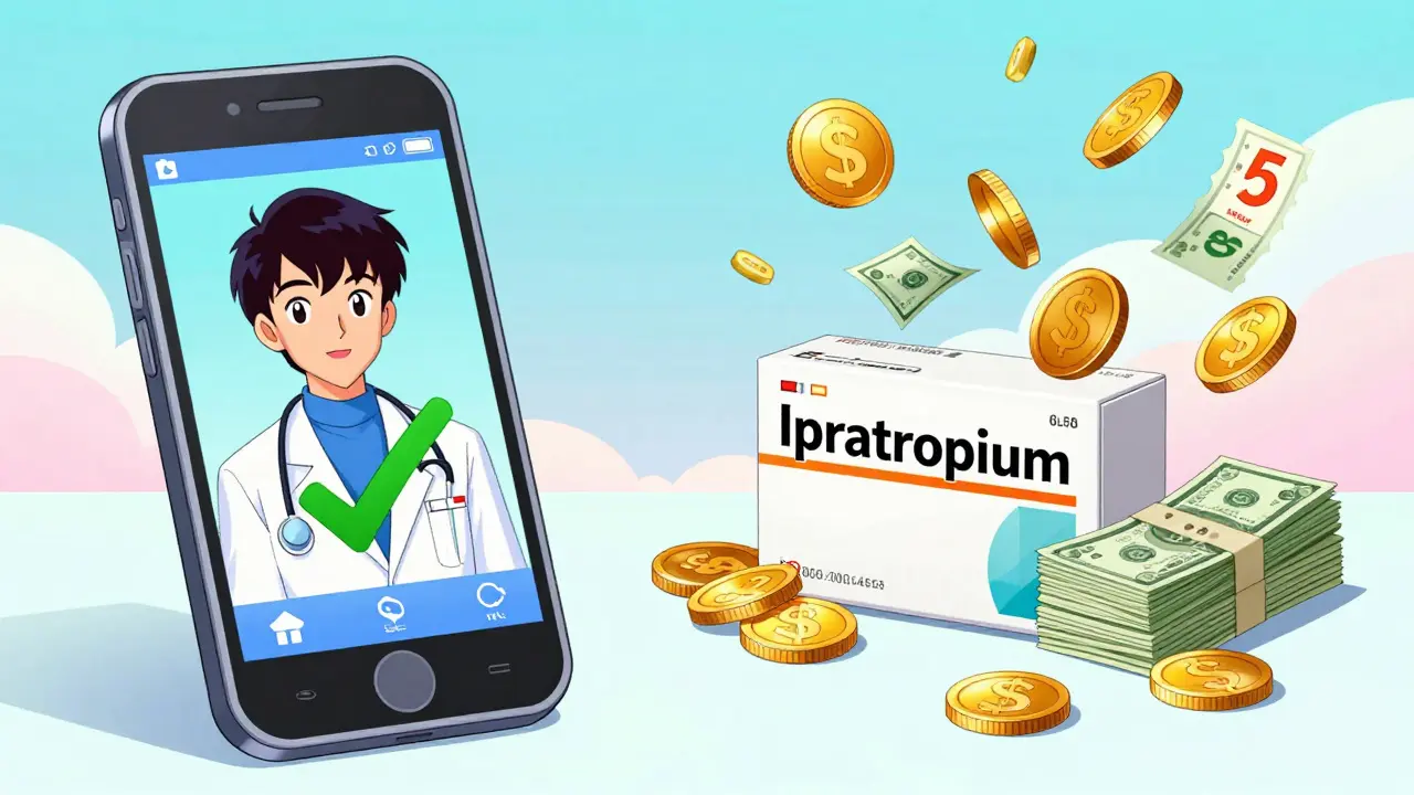Telemedicine app and discounted generic medication boxes